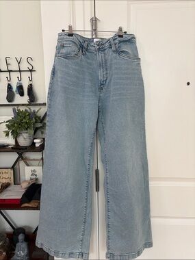Hudson Jeans Light Blue Wide Leg High-Rise Jeans
